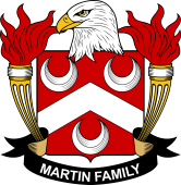 Coat of arms used by the Martin family in the United States of America