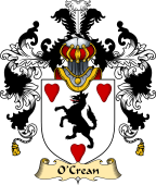 Irish Family Coat of Arms (v.25) O'Crean