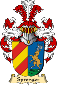 v.23 Coat of Family Arms from Germany for Sprenger
