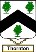 English Coat of Arms Shield Badge for Thornton