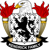 Coat of arms used by the Kendrick family in the United States of America