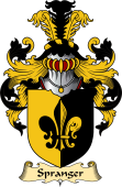 English Coat of Arms (v.23) for the family Spranger