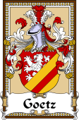 German Coat of Arms Wappen Bookplate  for Goetz