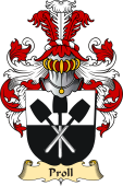 v.23 Coat of Family Arms from Germany for Proll
