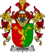 Irish Family Coat of Arms (v.25b) Gaynor or McGaynor
