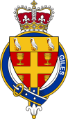 British Garter Coat of Arms for Giles (England)