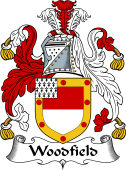 English Coat of Arms for the family Woodfield