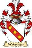 v.23 Coat of Family Arms from Germany for Weissegger