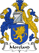 English Coat of Arms for Moreland or Mereland