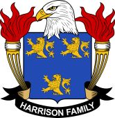 Coat of arms used by the Harrison family in the United States of America