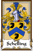 German Coat of Arms Wappen Bookplate  for Schelling