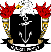 Coat of arms used by the Henkel family in the United States of America