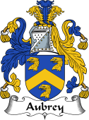 English Coat of Arms for Aubrey