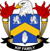 Coat of arms used by the Kip family in the United States of America