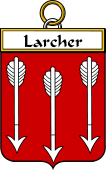 French Coat of Arms Badge for Larcher