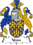 English Coat of Arms for the family Venn