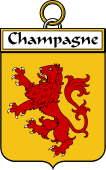French Coat of Arms Badge for Champagne