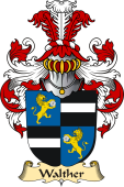 v.23 Coat of Family Arms from Germany for Walther