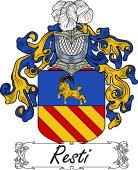 Araldica Italiana Coat of arms used by the Italian family Resti
