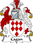 English Coat of Arms for the family Cagan