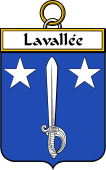 French Coat of Arms Badge for Lavallée