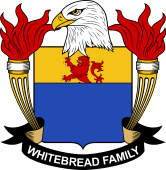 Coat of arms used by the Whitebread family in the United States of America