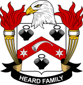 Coat of arms used by the Heard family in the United States of America