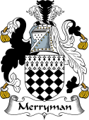 English Coat of Arms for the family Merryman