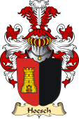v.23 Coat of Family Arms from Germany for Hoesch