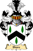 English Coat of Arms (v.23) for the family Shore