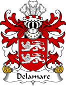 Welsh Coat of Arms for Delamare (of Oxwich, Gower)