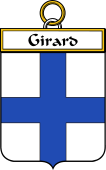 French Coat of Arms Badge for Girard