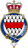 Families of Britain Coat of Arms Badge for: Deaton (England)