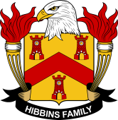 Coat of arms used by the Hibbins family in the United States of America