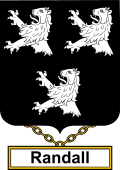 English Coat of Arms Shield Badge for Randall