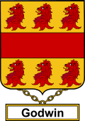English Coat of Arms Shield Badge for Godwin
