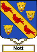 English Coat of Arms Shield Badge for Nott