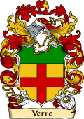 English or Welsh Family Coat of Arms (v.23) for Verre (or Vere 1584)