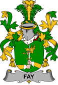 Irish Coat of Arms for Fay or O'Fee