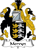 English Coat of Arms for Mervyn
