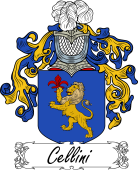 Araldica Italiana Coat of arms used by the Italian family Cellini