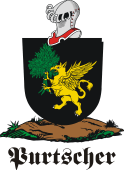 German shield on a mount for Purtscher