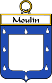French Coat of Arms Badge for Moulin