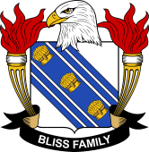 Coat of arms used by the Bliss family in the United States of America