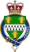 Families of Britain Coat of Arms Badge for: Coffey (Ireland)