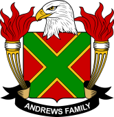 Coat of arms used by the Andrews family in the United States of America