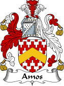 English Coat of Arms for the family Amos