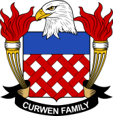Coat of arms used by the Curwen family in the United States of America