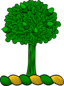Family crest from Scotland for Accorne (Scotland) Crest - An Oak Tree