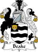English Coat of Arms for the family Beake